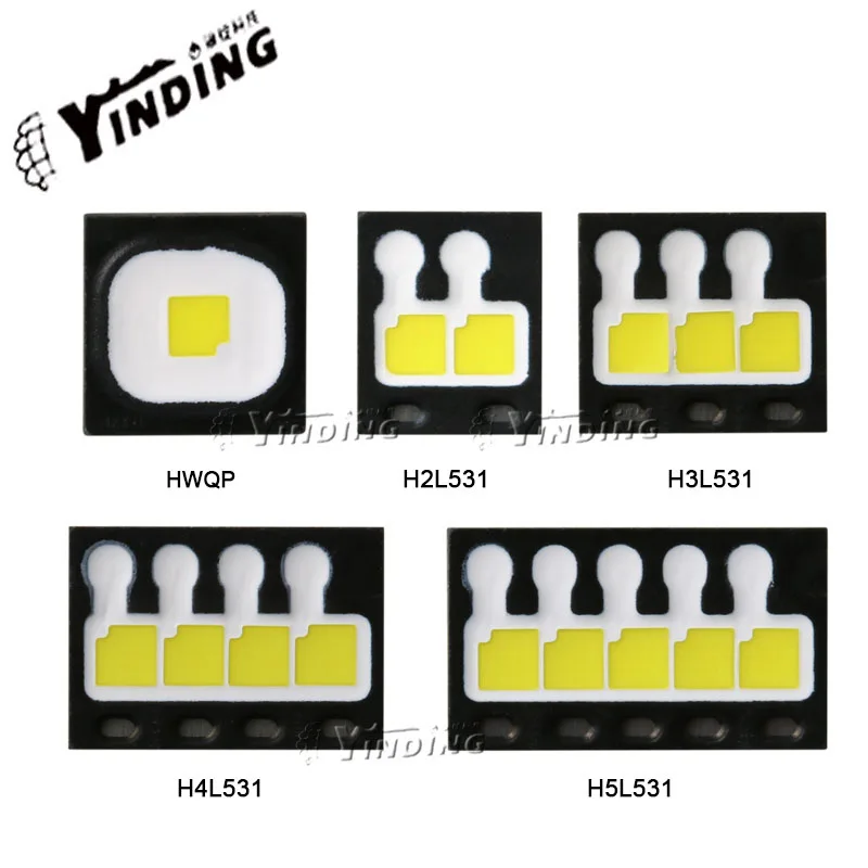 5pcs OSLON LUW HWQP H5L531.TE 5-22W LED Emitter Cold White high power led lamp beads Car headlight wick with 20mm copper PCB