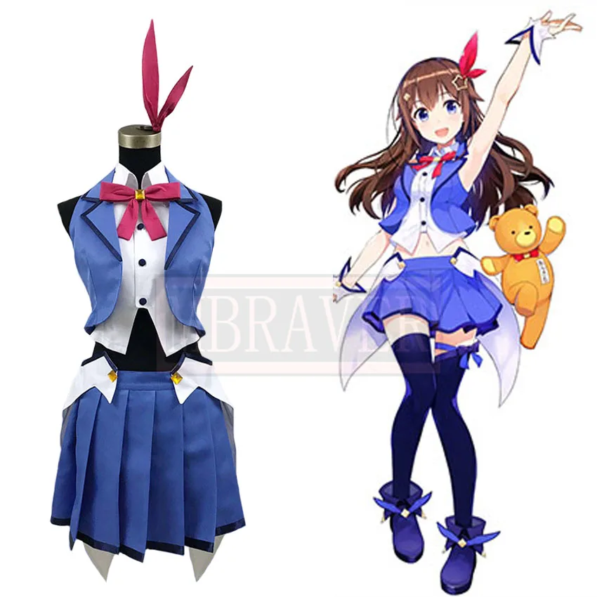 

Anime VTuber Hololive Tokino Sora Cute Dress Daily Uniform Cosplay Costume Christmas Halloween Custom-made Any Size