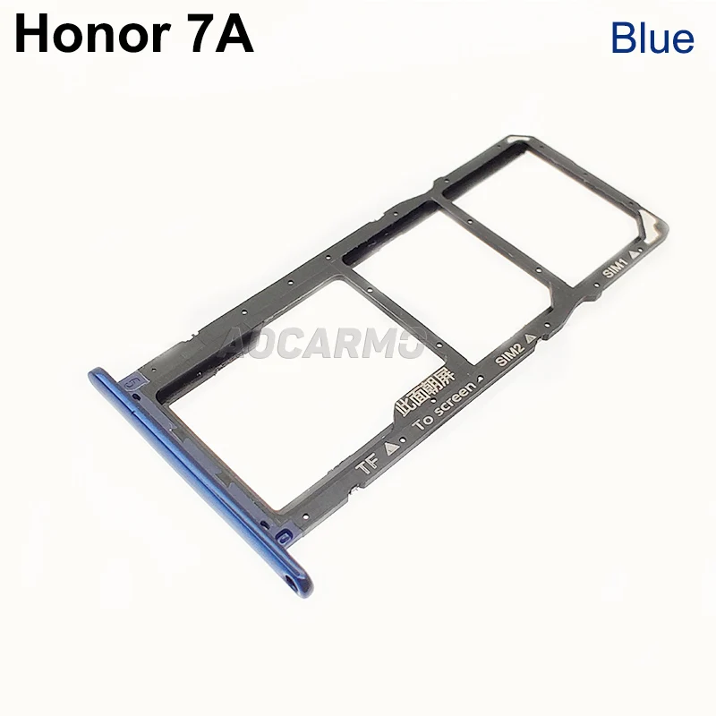 Aocarmo Sd Microsd Houder Nano Sim Card Tray Slot Voor Huawei Honor 7A Vervanging Deel