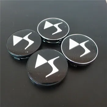 4 個 60 ミリメートル DS ホイールセンターハブキャップ DS DS3 DS5 DS6 Deesse PSA スタイリッシュな耐摩耗性車リム防塵カバー