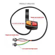 E-Bike High Low Speed Boost Switch + Single Dual Control for SPEEDUAL Electric Bike Scooter Folding Bike MTB Conversion Parts - AliExpress 201355758