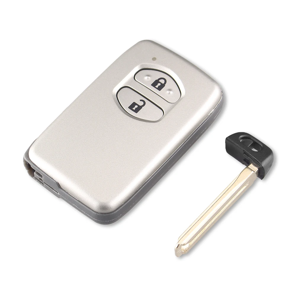 KEYYOU-Reemplazo de mando a distancia de 2/3 botones, funda de llave inteligente de coche para Toyota Camry, cubierta de llave FOB, carcasa en