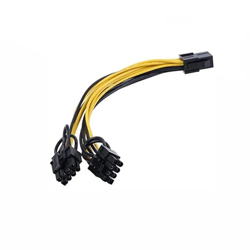 PCI Express 6-Pin zu Dual 8(6 + 2) Pin Linear Verlängerung Power Converter