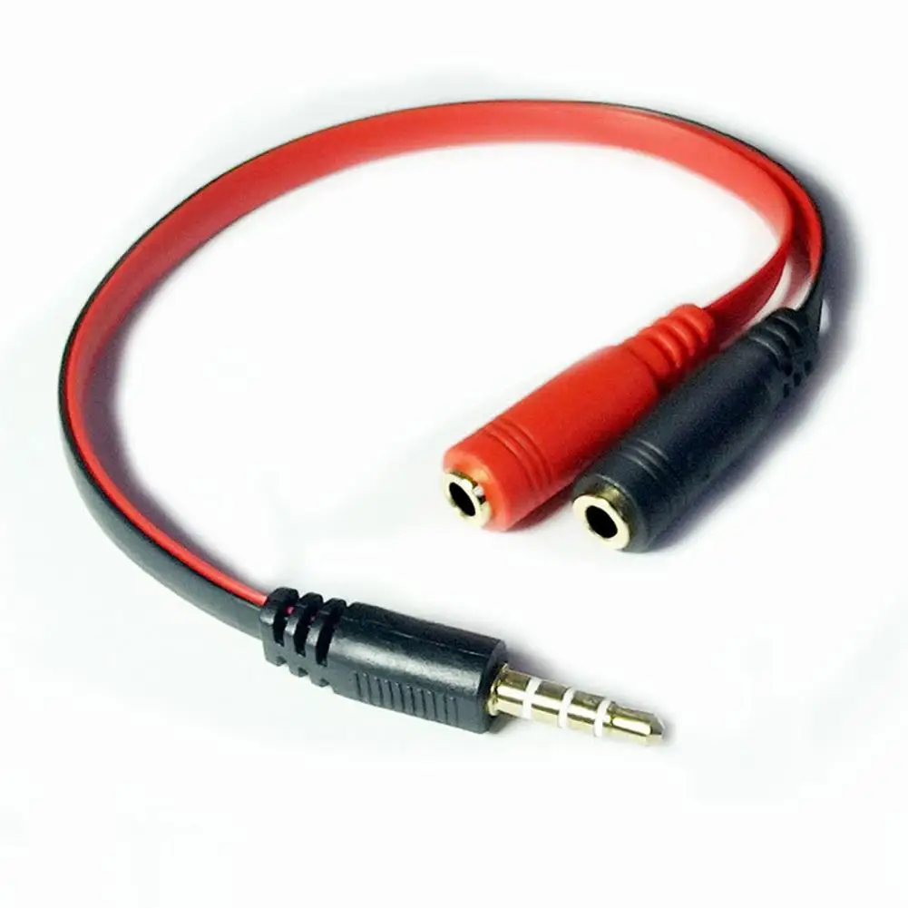 Bluelans Kabel Adaptor 2-In-1 High Fidelity 3.5Mm Earphone AUX Splitter Converter untuk Ponsel