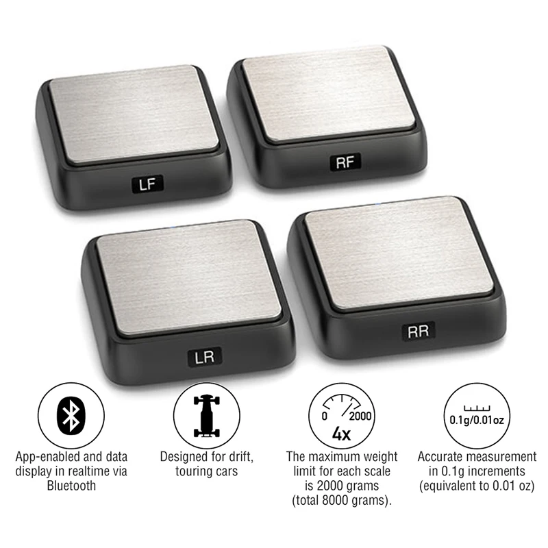 Equilíbrio do veículo skyrc balança eletrônica modelo de ligação bluetooth carro contrapeso pesador inteligente SK-500036