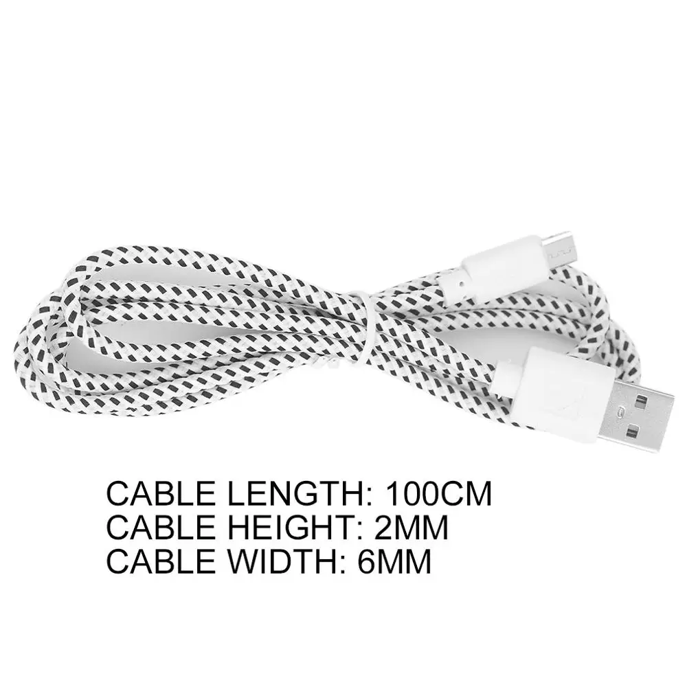 USB Cable Light Weight Max 2.1A output V8 Micro 2.0 USB Flat Noodle Data Charger Cable For Android Cell Phones