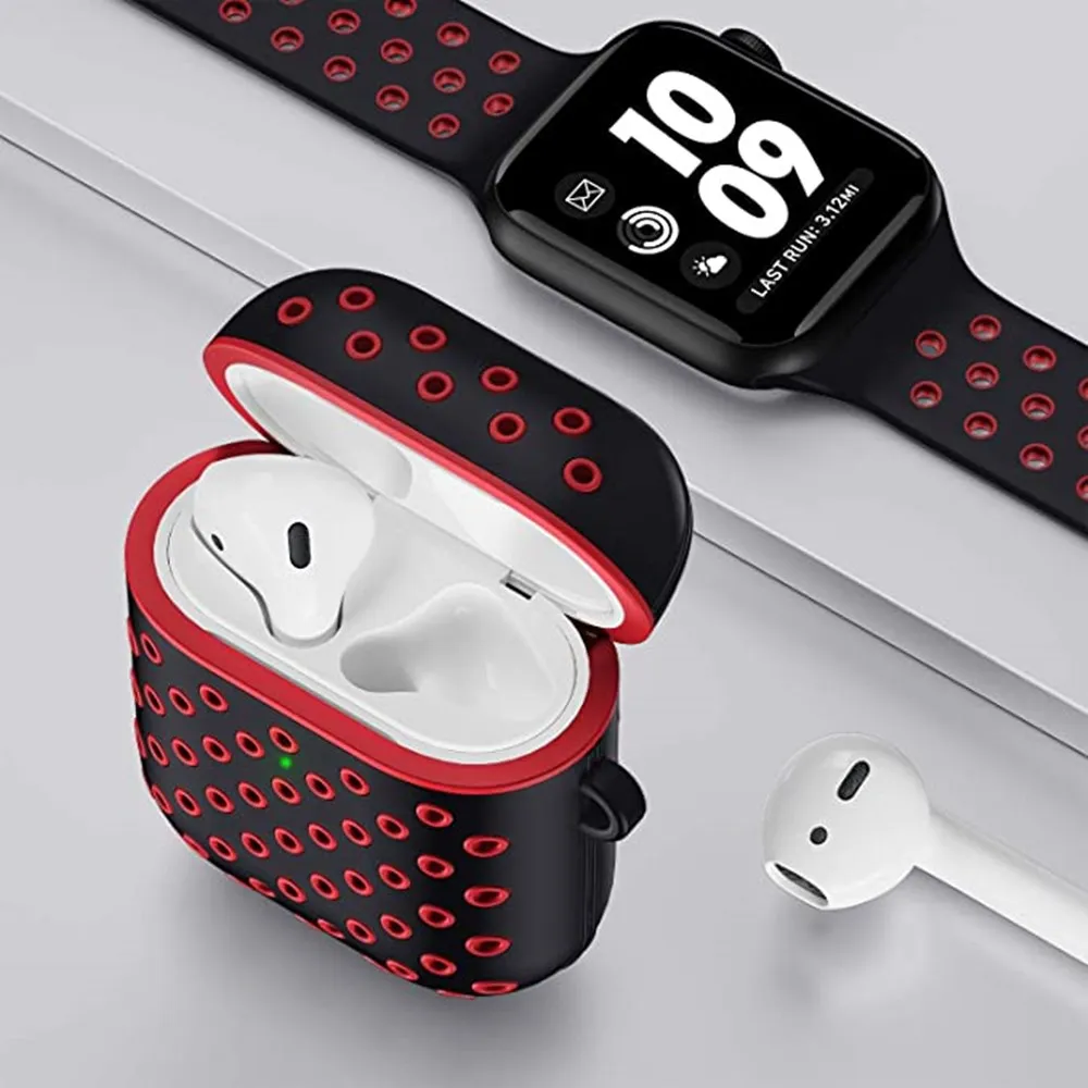 غطاء سيليكون ل Airpods برو 2 1 حالة الهواء القرون سماعة حامي ل Airpod2 acessames غطاء مع المفاتيح الهواء القرون برو حافظة