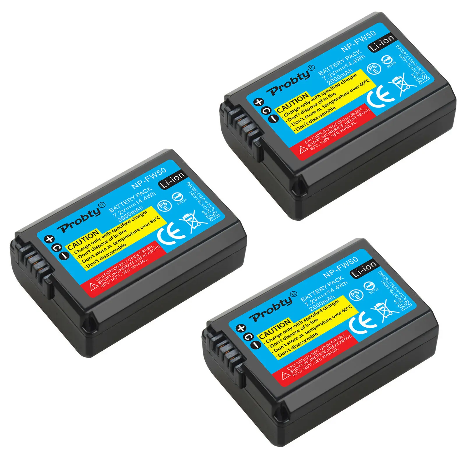 NP-FW50 NP FW50 2000mAh Battery For Sony Alpha a6500 a6300 a6000 a5000 a3000 NEX-3 A7 A7II A7RII A7SII A7S A7S2 A7R A7R