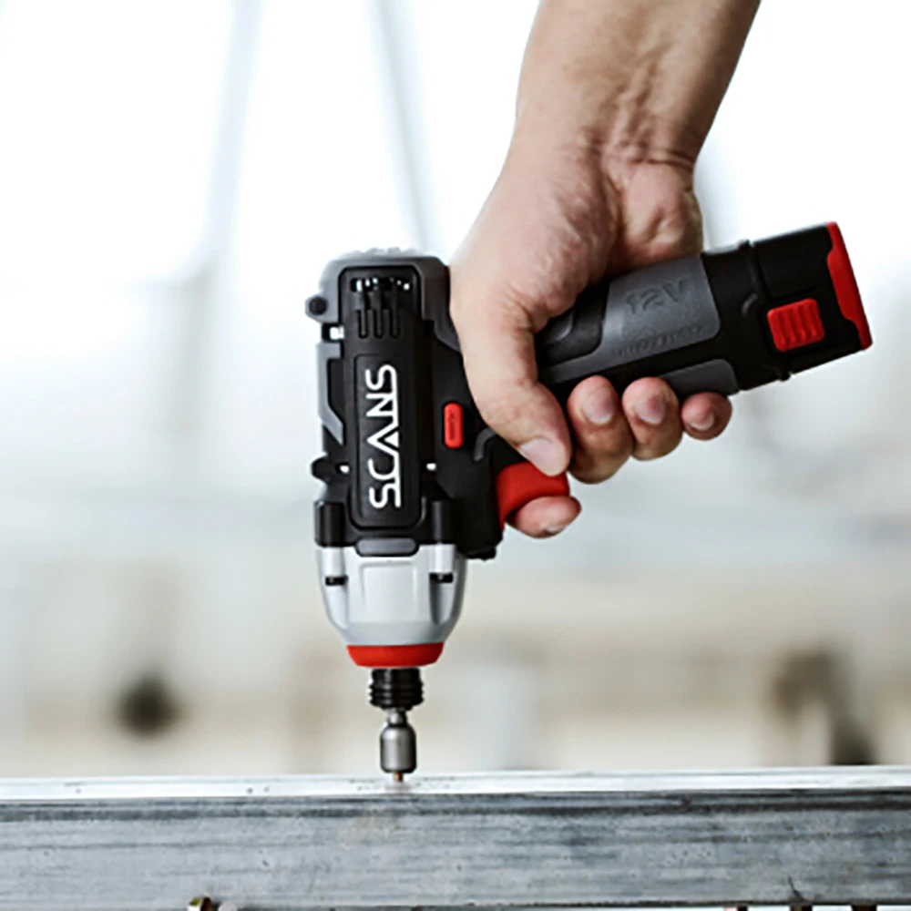 SCANS SC2121 Professional Power Tool 12V  Cordless  Lithium Impact Driver  Impact Screwdriver Wrench