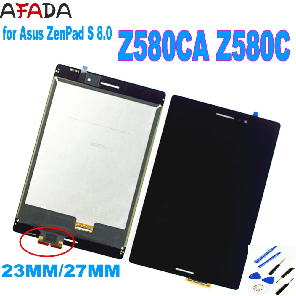 Original 8'' LCD for Asus ZenPad S 8.0 Z580 Z580CA Z580C 27MM P01MA 23MM P01M LCD Display Touch Screen Digitizer Assesmbly