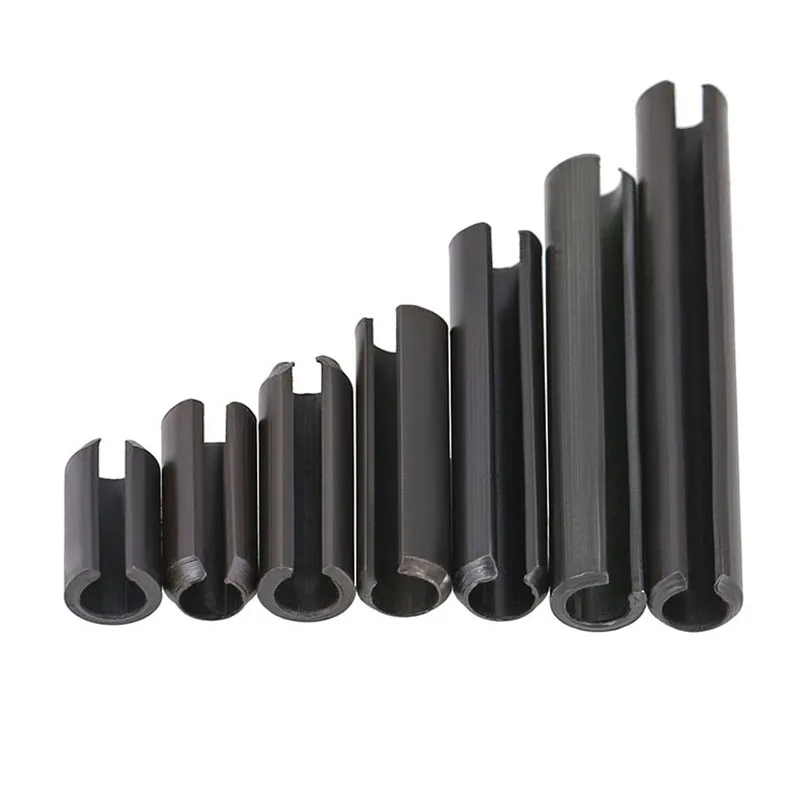 M1.5 M2 M2.5 M3 M4 Black Elastic Split Pin  Spring Cylindrical Pin  Cylindrical Hollow Dowel