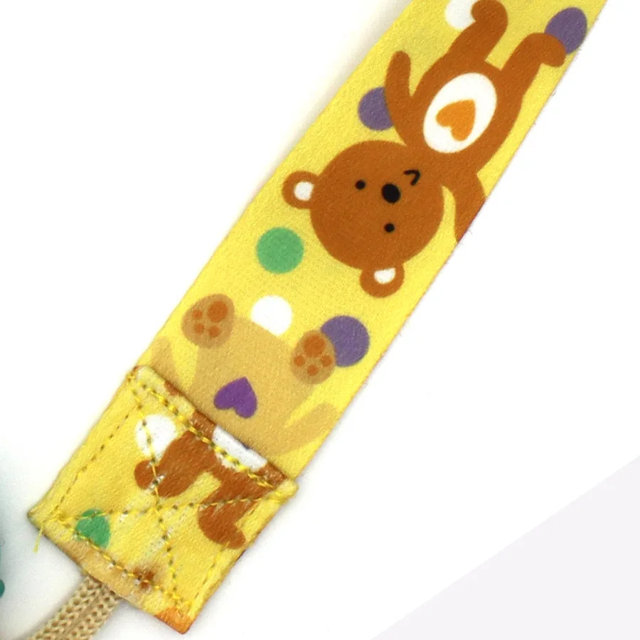 Klip Dot Bayi Dicetak Dua Sisi Dot Bayi Baru Lahir Tumbuh Gigi Boneka Kunyah Rantai Lanyard Anyaman Rantai Anti Jatuh