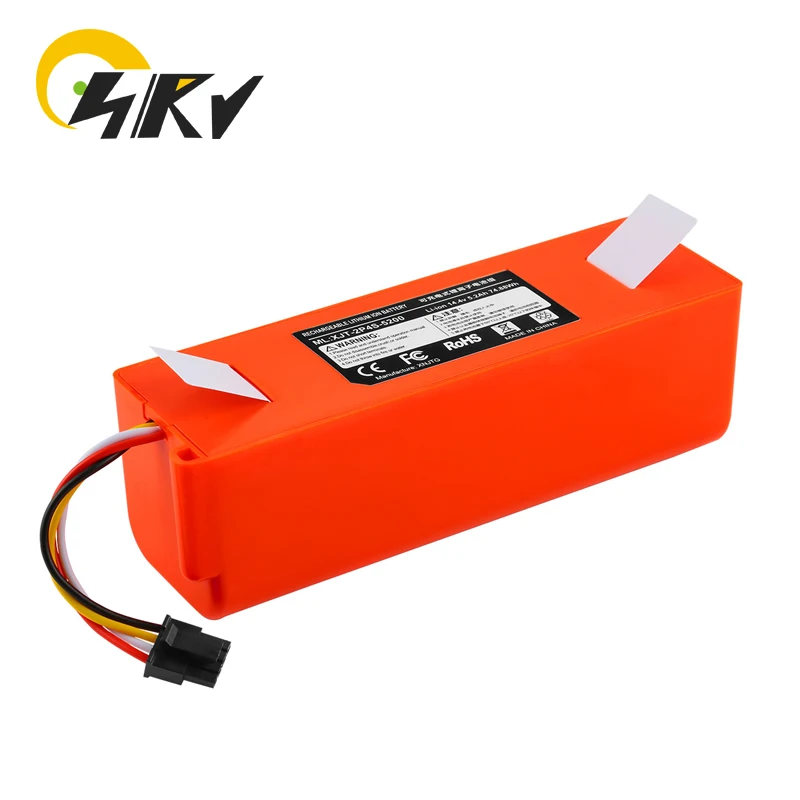 14.4V 5200mAh Li-ion Rechargeable Battery For Xiaomi Vacuum Cleaners 1S S50 S51 S52 S55 T7 T60 T65 C10 E35