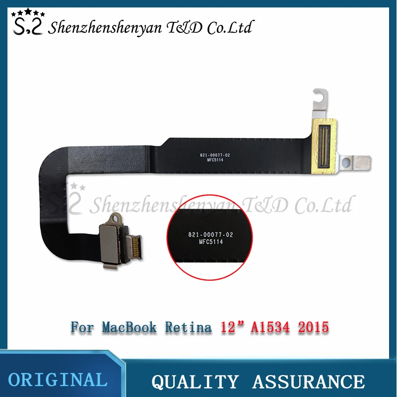 Ноутбук A1534 DC-IN I / O USB док-станция с USB Мощность DC Jack разъем с кабелем для MacBook Retina 12 "A1534 2015 год