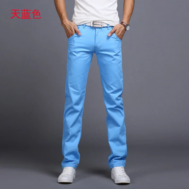 New Design Casual Men pants Cotton Spring and summer  Slim Pant Straight Trousers Fashion  Pants Men