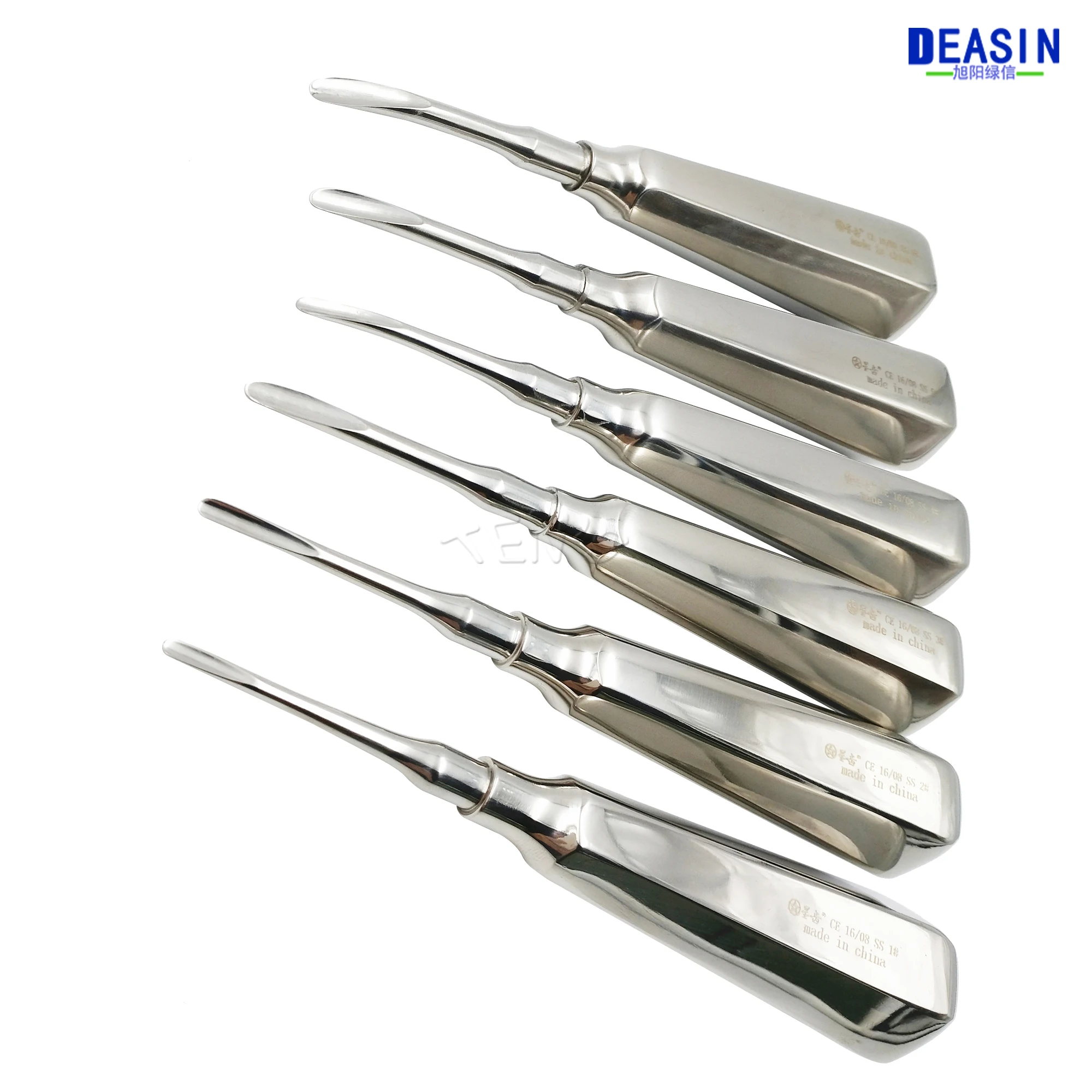 Good Quality New Dental Lab 6 Pcs/ Kit Dentistry Equipment For Teeth Whitening Curved ROOT ELEVATOR