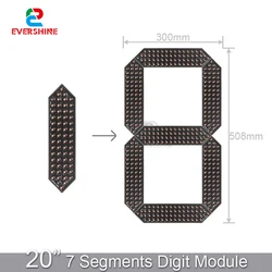 Panneau d'affichage numérique LED pour Station-prix et tableau de bord, 20 pouces, 7 Segments, extérieur, étanche