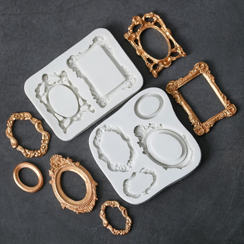 Frame Silicone Molds Fondant Cakes Decorating Tools Silicone Molds Sugarcrafts Chocolate Baking Tools For Cakes Gumpaste Form