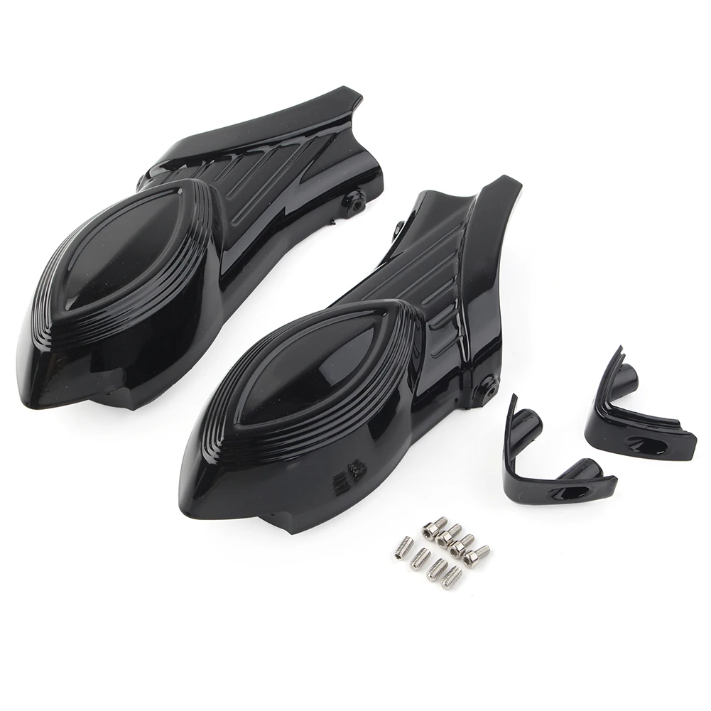 2Pcs Motorcycle ABS Rear Swingarm Axle Bolt Covers Protective Guard For Indian Scout Models 2015 2016 Gloss Black