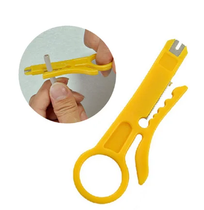 1 adet Model pense tel pense kesim hattı sıyırma Multitool Stripper bıçak Crimper sıkma aracı kablo kesici elektrik forseps