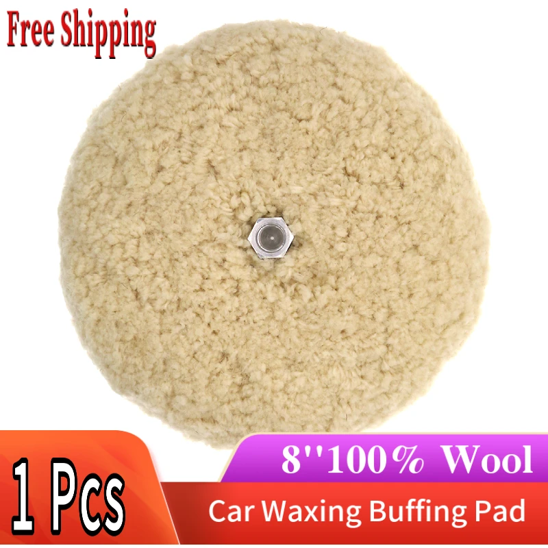 

8 Inch 200mm Wool Pad Ball Fine Polishing Lacquer Surface Grinding Car Waxing Buffing Car Care Clean Double-sided Wool 100%