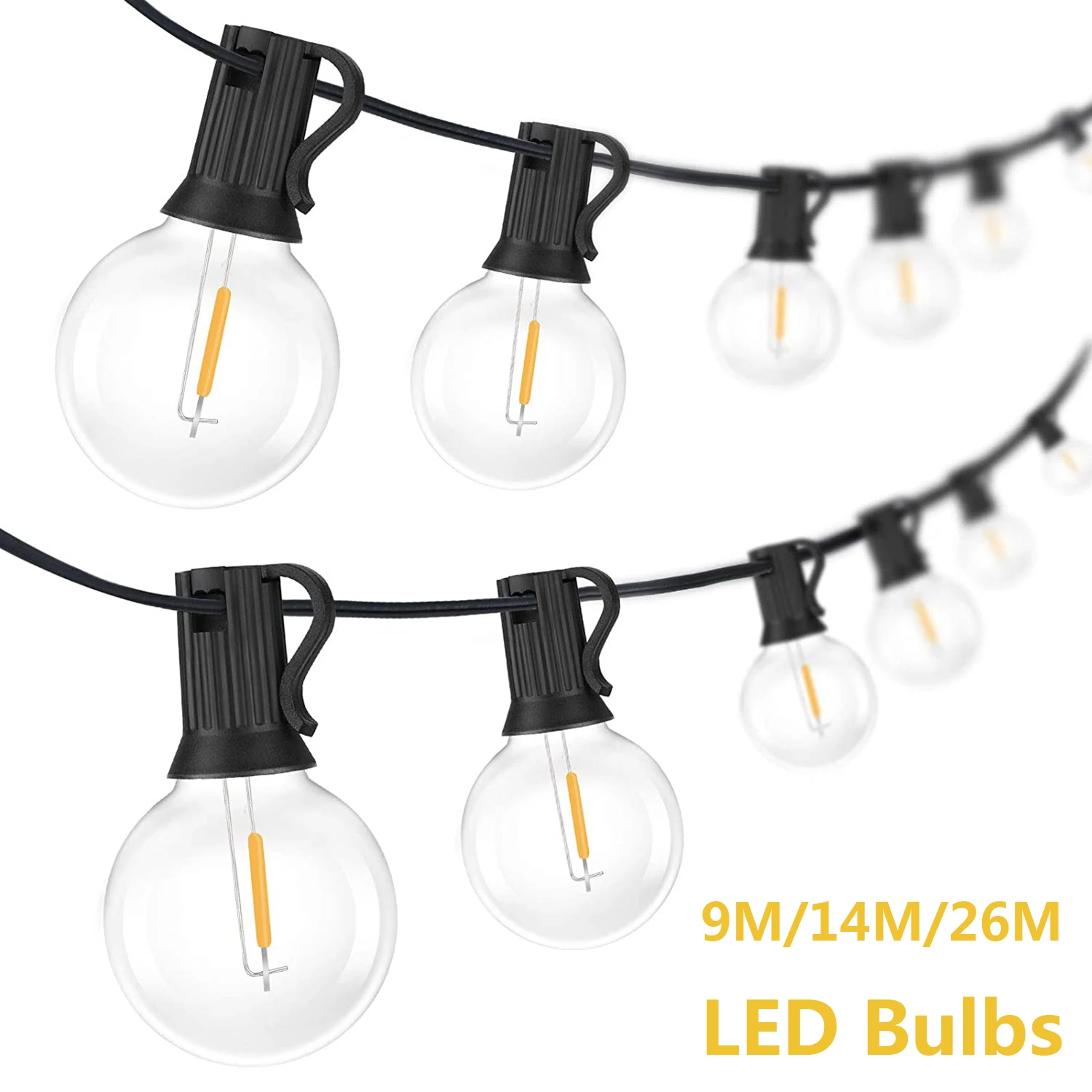 G40 Outdoor Lichterketten LED Party Girlande Dimmbare Globus Glühbirnen Fee Lampe Für Straße Terrasse Garten Camping Terrasse Dekoration – Detail 1