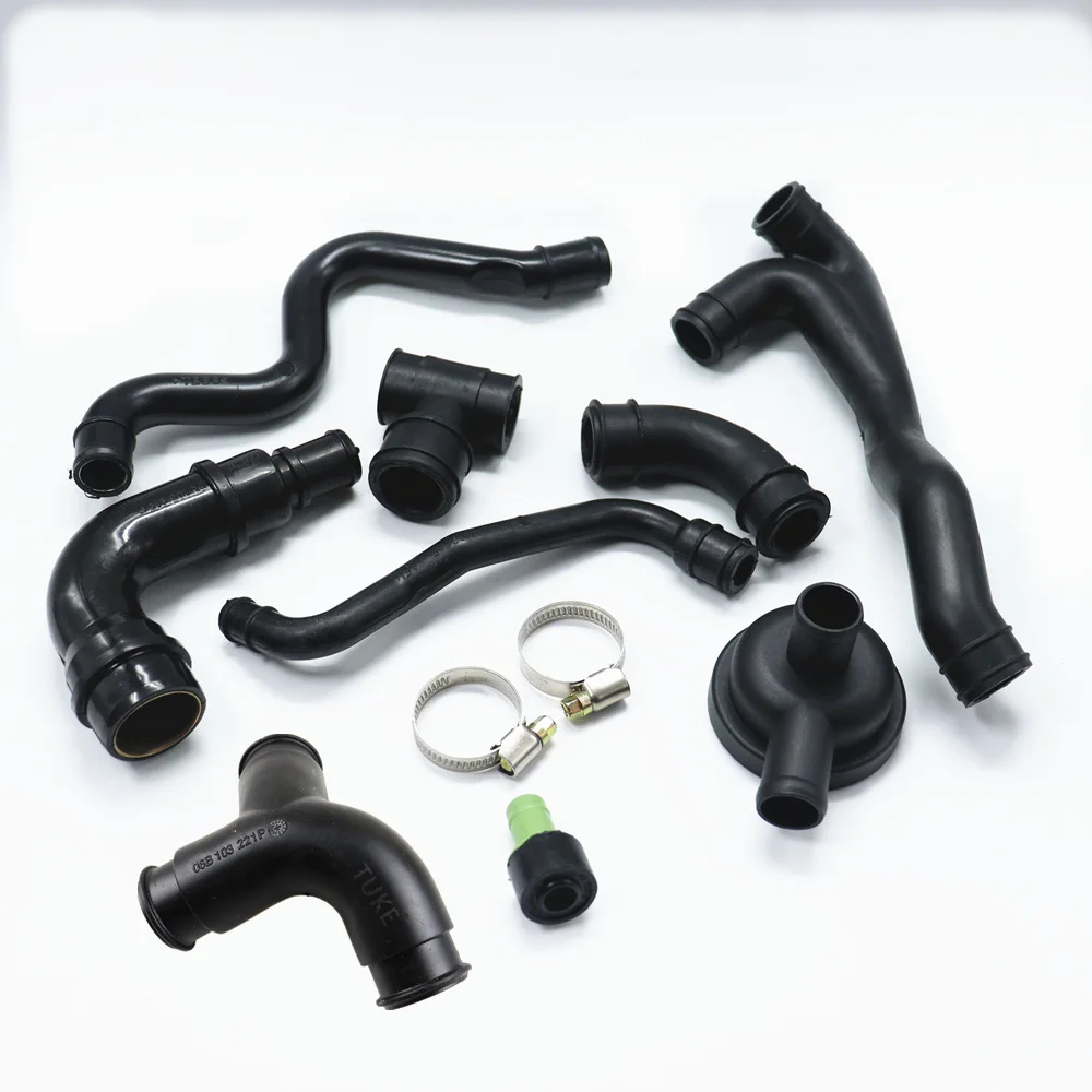 Crankcase Breather Hose Pipe Valve Kit For Audi A3 A4 A6 TT VW Golf 4 MK4 Beetle Jetta Passat B5 Bora Seat Skoda 1.8T0 6A103213F