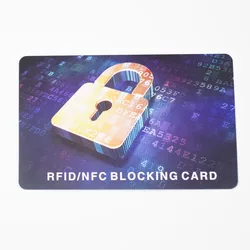 1Pc/Lot Portable Credit Card Protector RFID Blocking NFC Signals Shield Secure For Passport Case Purse