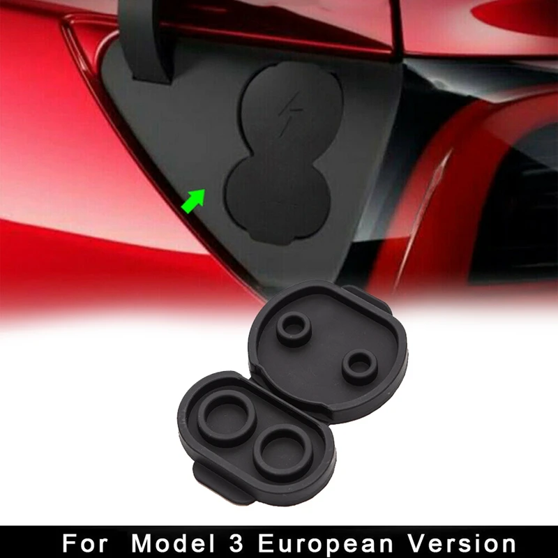 Silicone Charging Port Waterproof Dustproof Protective Cover for Tesla Model 3 2017-2020  Y-Eur Version Car Accessories