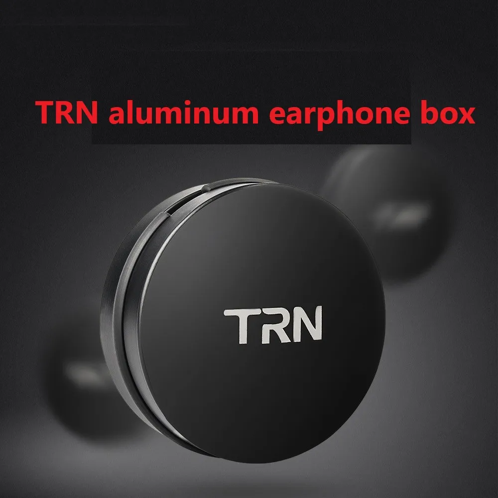 Portable Storage Case TRN Metal Aluminum Alloy In-ear Earphone Accessories Earphone Hard Waterproof  Bag Box Earphone For X6