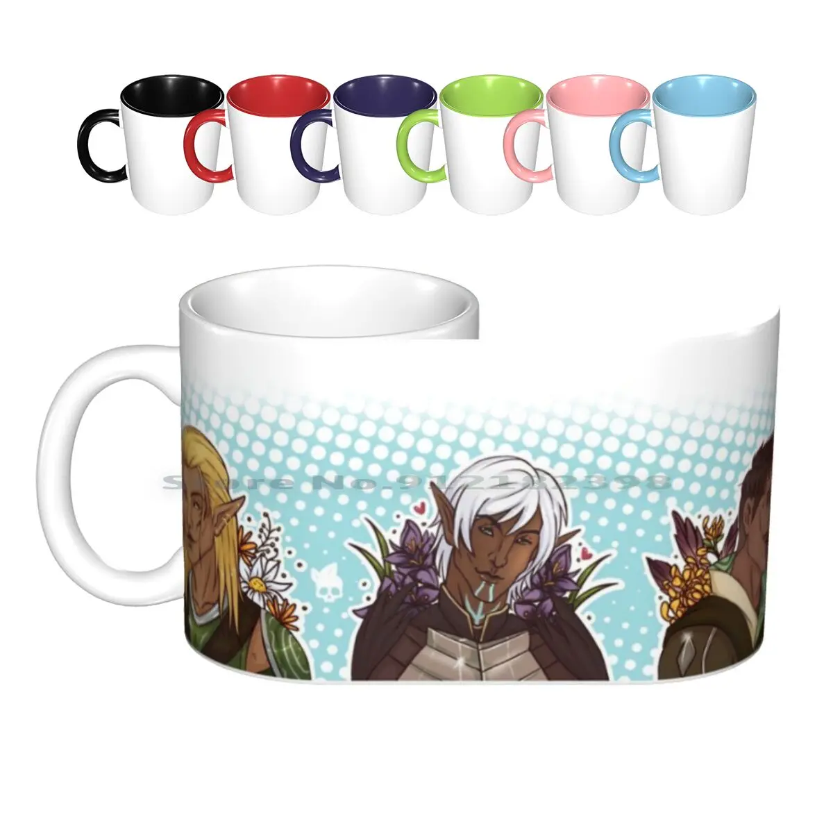 Lover Boys Ceramic Mugs Coffee Cups Milk Tea Mug Fenris Zevran Dorian Pavus Dragon Age Origins Dragon Age 2 Dragon Age