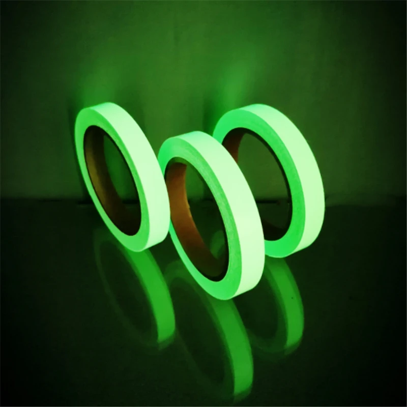 1pcs 3meters Luminous Fishing Rod Tape DIY Self-adhesive Tape Sticker luminescent Glow in the Dark Tape pesca