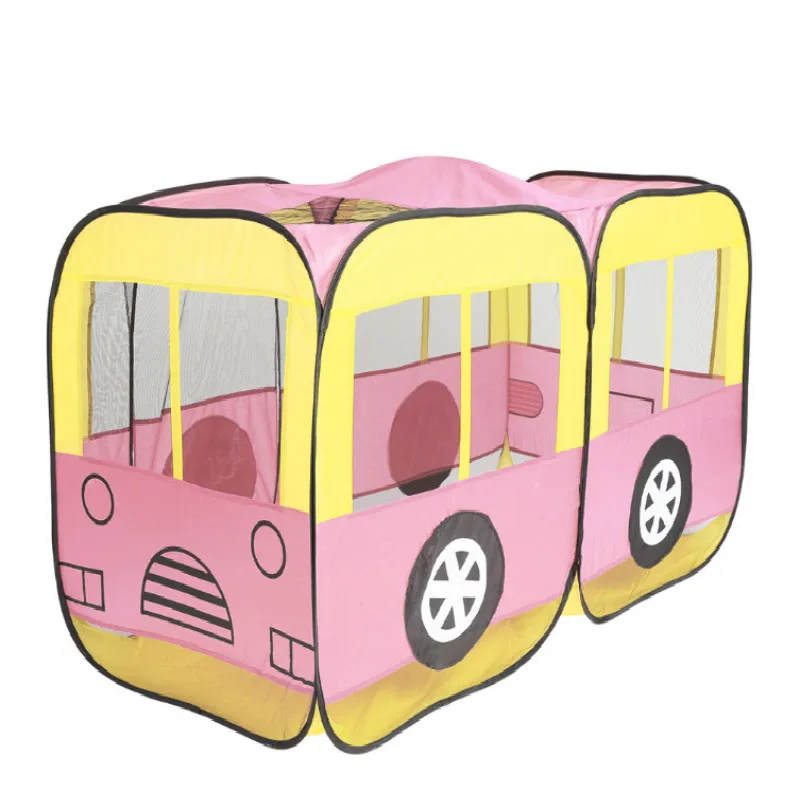 Foldable Children's Tent Car Game House Baby Toy House Oversized House Indoor Thick Bus Tent Children's Splash Tent  Baby Yurt