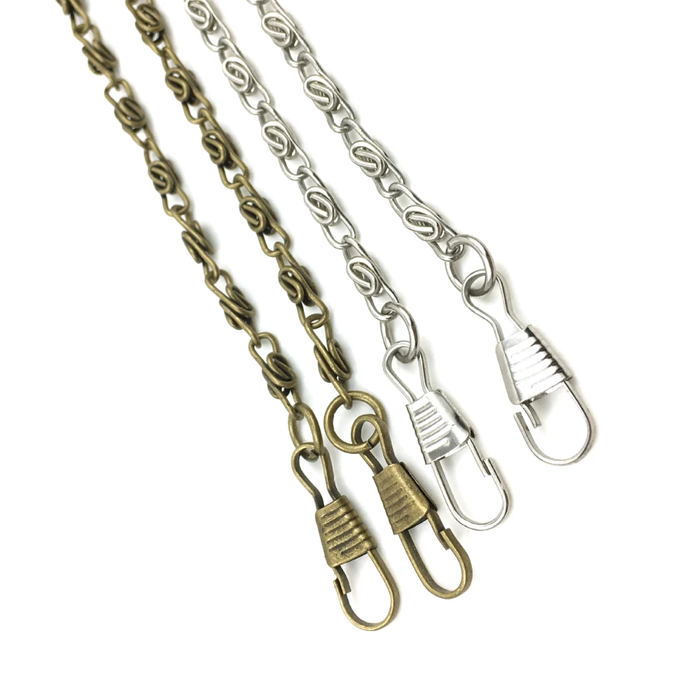20Pcs 40/120cm Long Straps Chains Lobster Clasp Replacement For Purse Handbag Clutch Shoulder Bag Hardware Accessories