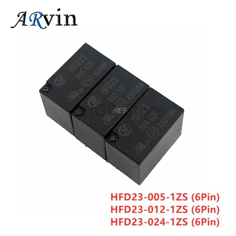 5PCS/Lot Relay JRC-23F HFD23-005-1ZS HFD23-012-1ZS HFD23-024-1ZS 1A 6PIN Sensitive