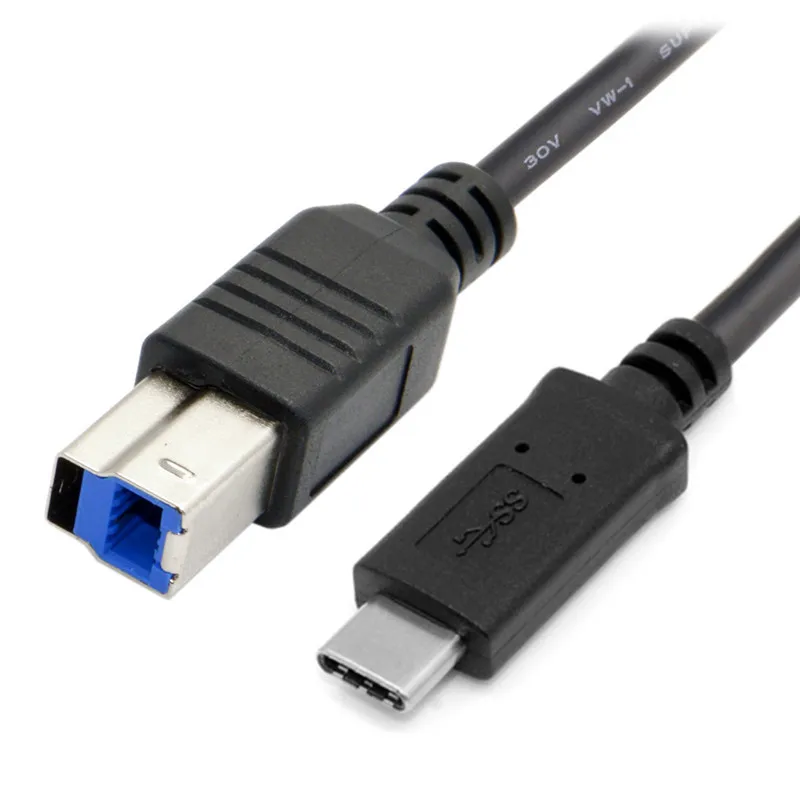 

USB 3.1 Type C to 3.0 B BM Cable Interface Data Transmission Connector for Phone Macbook Laptop Printer Hard Disk Scanner 1m