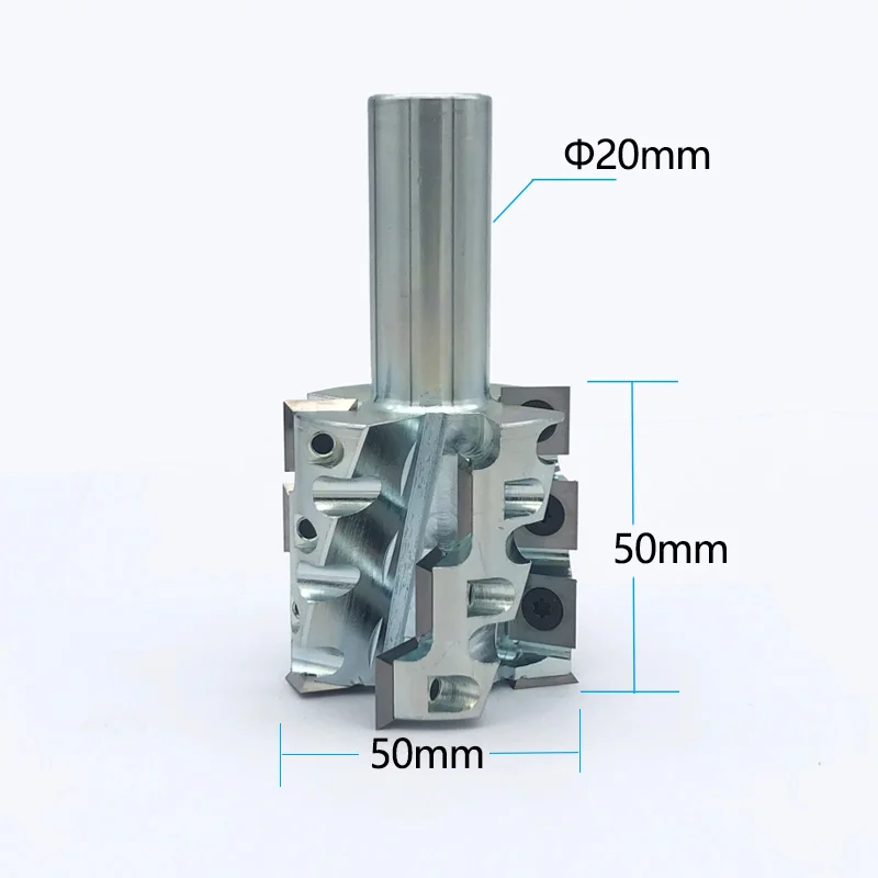 

Woodworking tools milling cutter CNC Milling Cutter with Shank for CNC machines d20 D50 H50