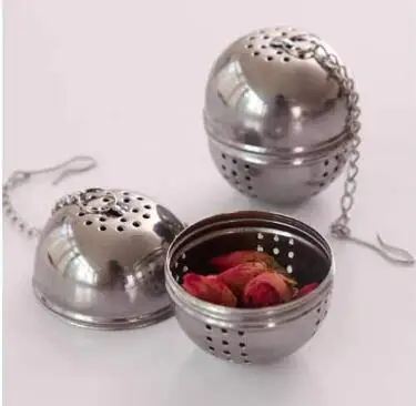 

500pcs Stainless Steel Tea Infuser Ball Shaped Tea Strainer Mesh Tea Filter Spoon Locking Spice Ball