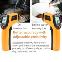 GM320 Infrared Thermometer Industrial Non-Contact Temperature Meter -50~400 ℃ IR Laser Temp Monitor for Cooking Oven Grill