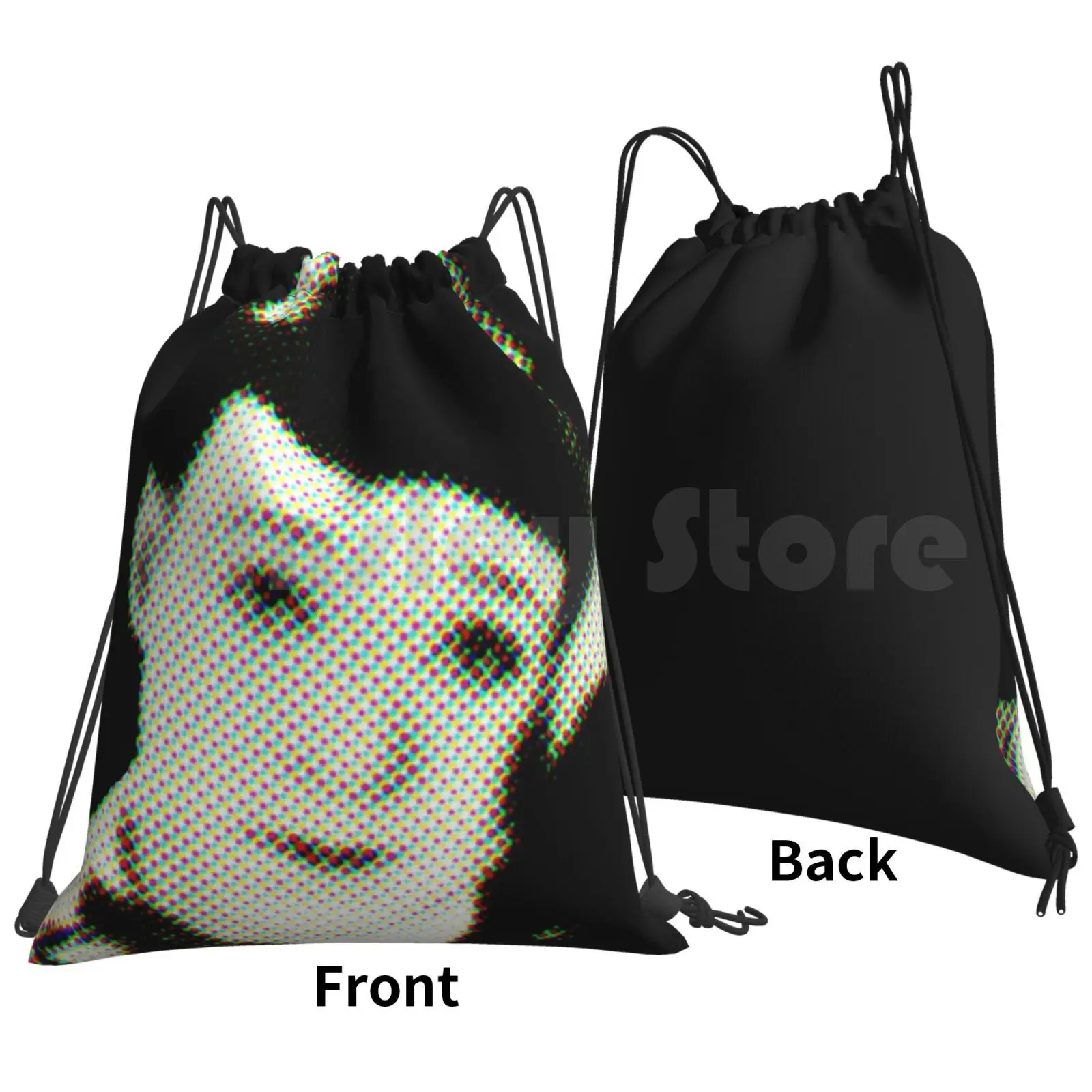 Harry Langdon-Pop Art Backpack Drawstring Bags Gym Bag Waterproof Silvent Movies Comedy Movies Slapstick Harry Langdon