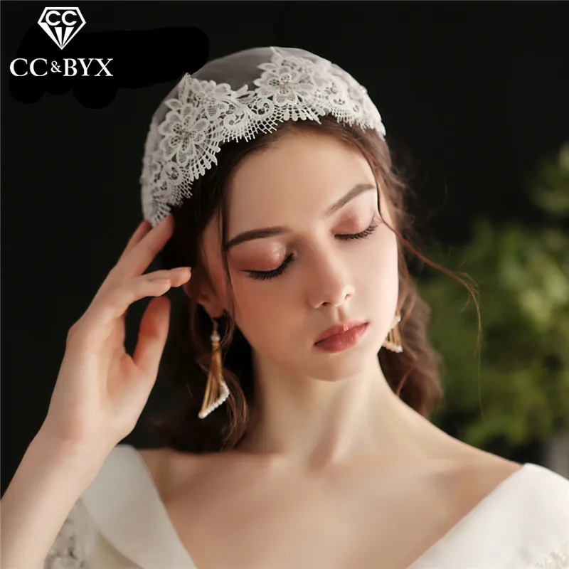 

CC Hair Veil Wedding Accessories for Women Bridal Headdress Flower Shape Elegant Sweet Style 100% Handmade Veils Wholesale V646