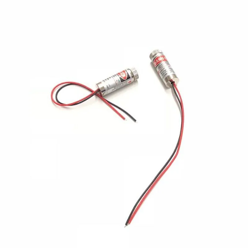 1pcs/lot Cross Red Line Laser Module 5mW 650nm Focus Adjustable Laser Head 5V Industrial Grade high quality