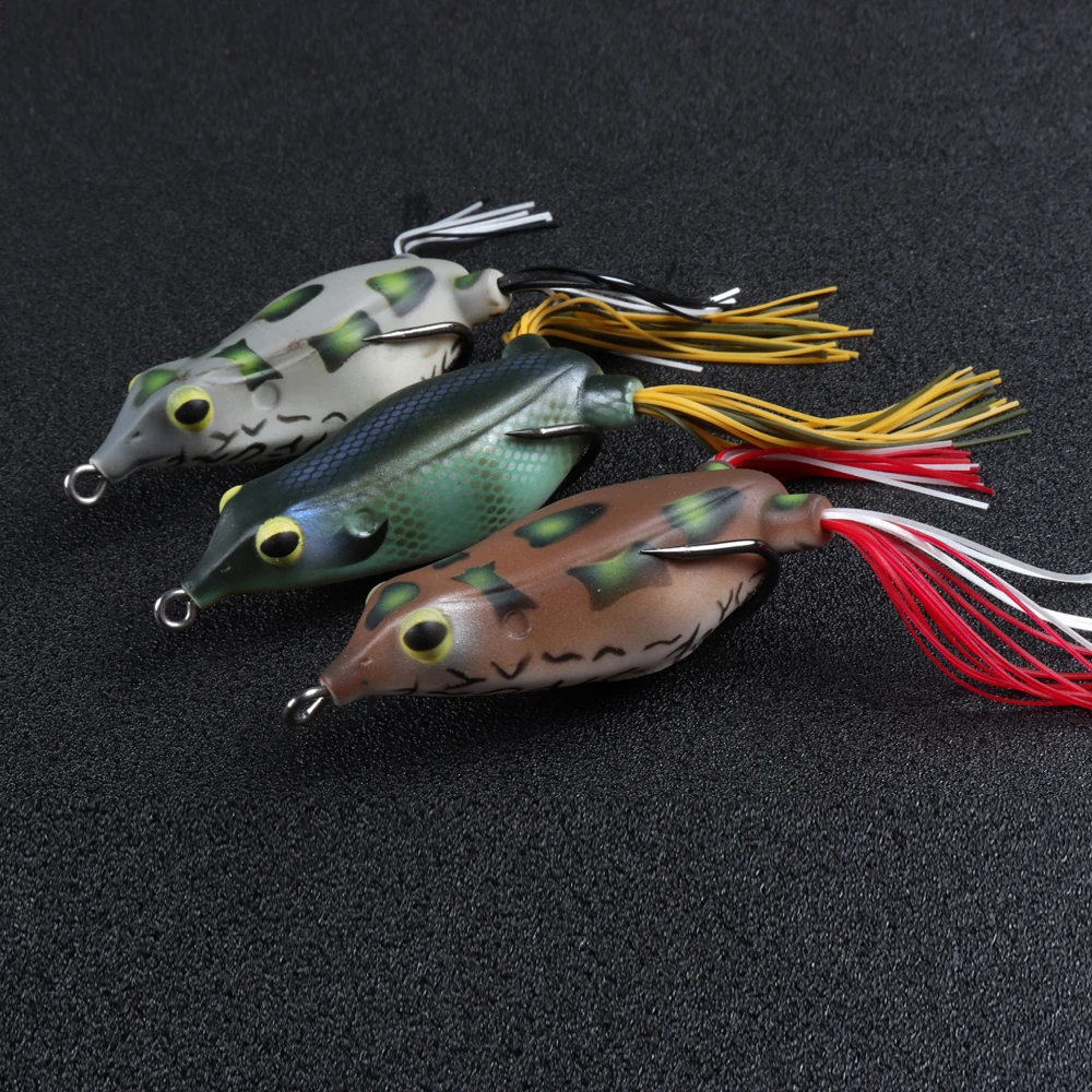 JOHNCOO Frog Fishing Lure 15g 12g Soft Silicone Bait Plastic Frog Lures Bass Lures Frog  Lifelike Snakehead Lure image 2