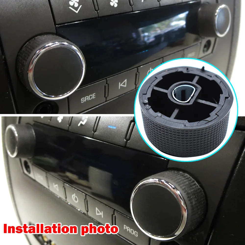2x For Chevy Tahoe Suburban GMC Sierra Yukon Acadia Cadillac Escalade Rear Radio Audi Knob 22912547 Radio Volume Control Buttons