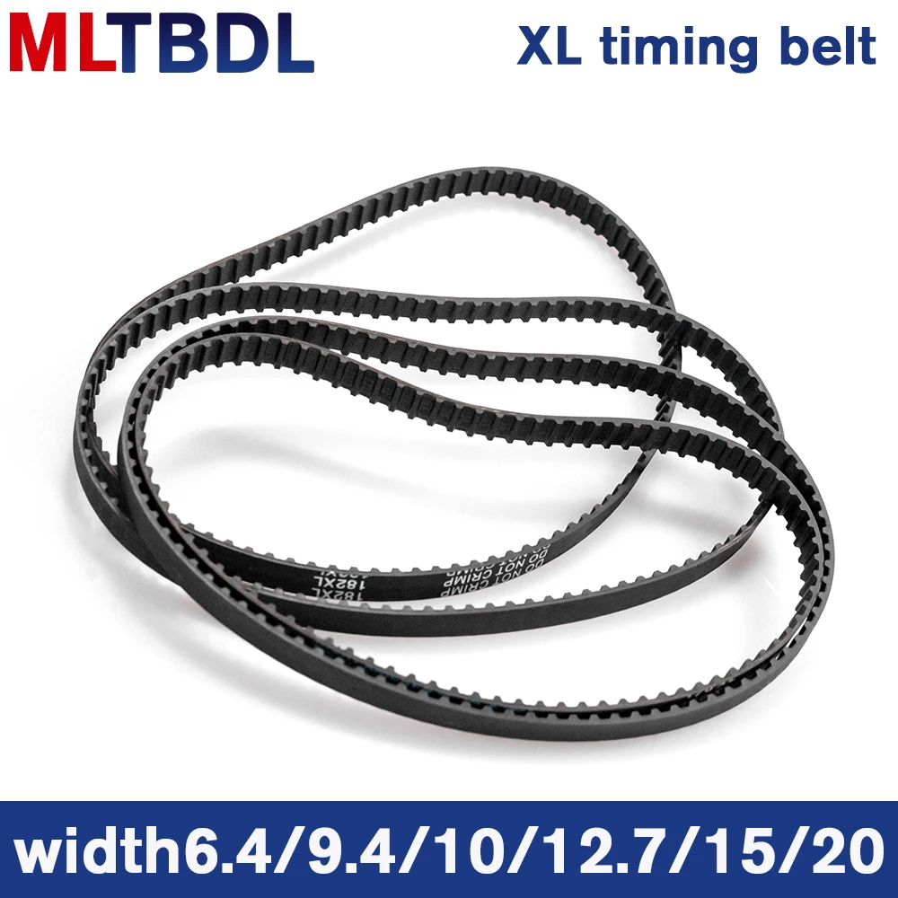 XL Timing Belt 168/170/172/174/176/178/180/182/184/186XL Rubber Timing Pulley Belt 10 Width Closed Loop Toothed Transmisson Belt