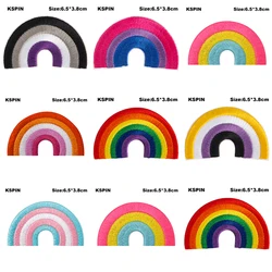 6.5*3.8CM LGBT Rainbow Transgender Bisexual Asexual Nonbinary Pansexual Pride Embroidery Patches Iron on Saw on Badges