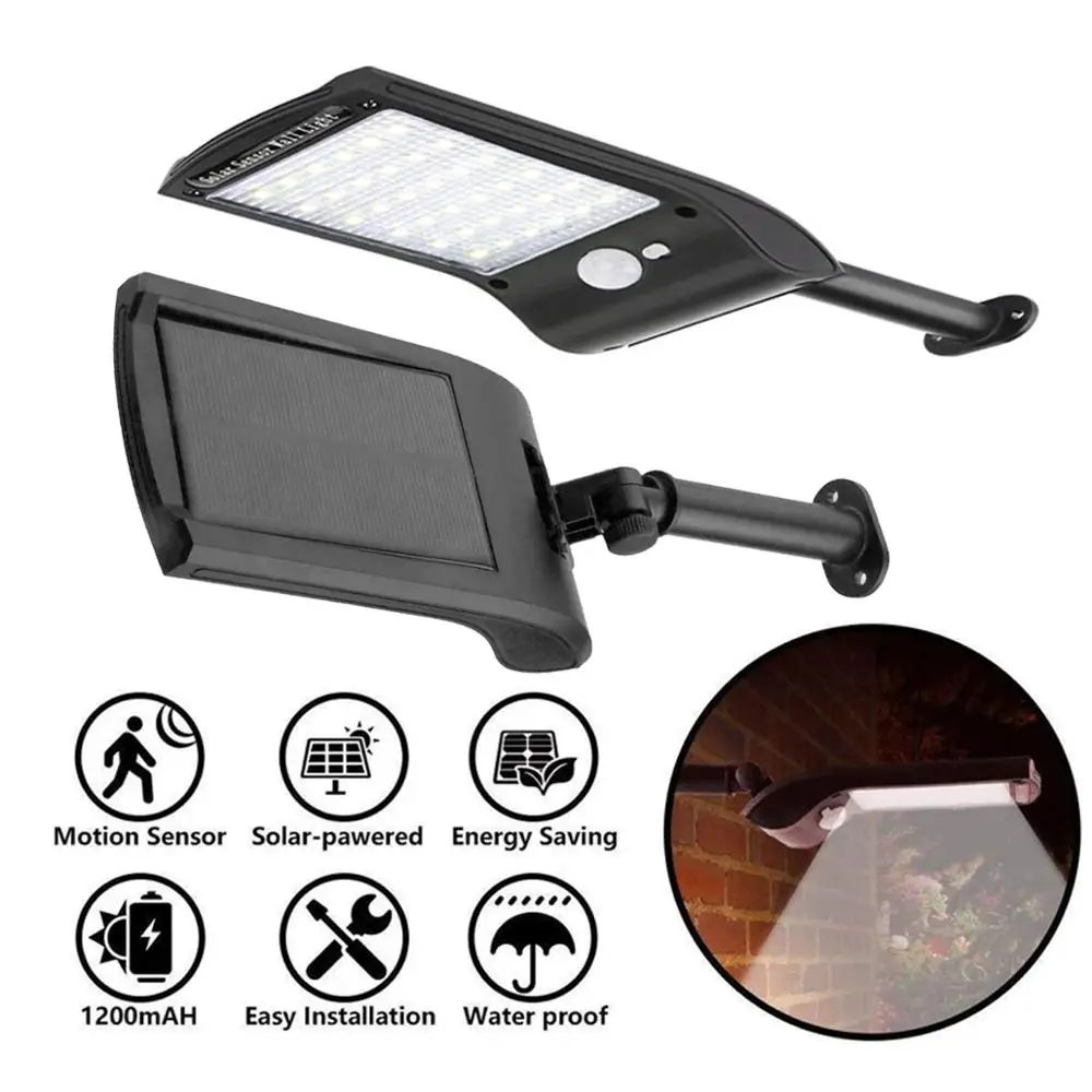 36LED LED Solar Powered Light Outdoor PIR Motion Sensor Lamp Waterproof Solar Sensor Wall Light For Garden Yard Decoration