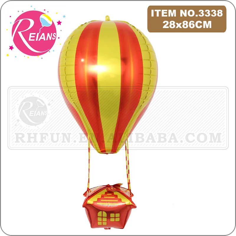 34 inch 4D hot air balloon shape aluminum foil Helium balloon mall opening birthday wedding party decoration balloon suppliers