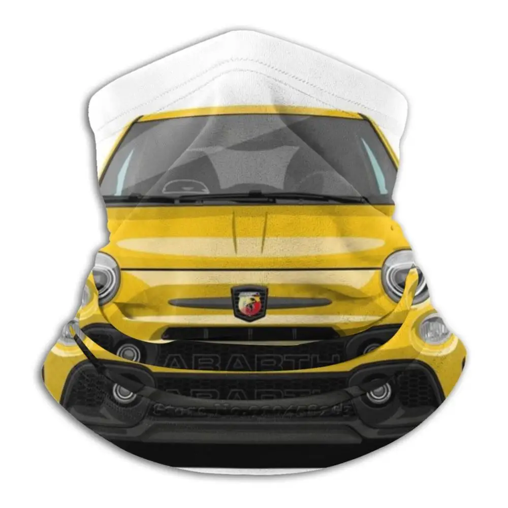 Abarth 595 F Yellow Cycling Motorcycle Headwear Washable Scarf Neck Warmer Face Mask Abarth Abarth595 Abarth695 595 695