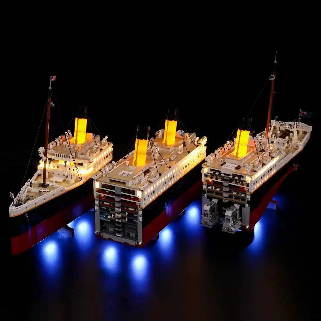 NEW IN STOCK Remote Control LED Light Set For Titanic Ship Compatible With LEGO 10294 Set Building Blocks Bricks Toys Gifts